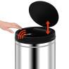 Automatic Sensor Dustbin 80L - Stainless Steel Trash Can