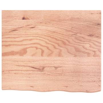 Treated Solid Wood Oak Table Top - 60x50 cm | HipoMarket UK