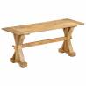 Bench 110x35x45 cm Solid Wood Mango Length 110 cm Model with 2 legs 