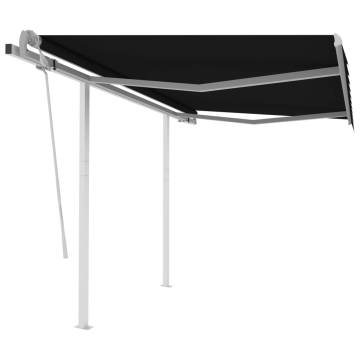 Manual Retractable Awning 3x2.5m Anthracite | HipoMarket