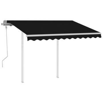 Manual Retractable Awning 3x2.5m Anthracite | HipoMarket