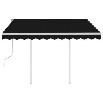 Manual Retractable Awning 3x2.5m Anthracite | HipoMarket