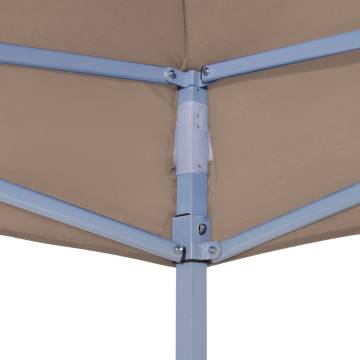 Party Tent Roof 3x3m Taupe - Replacement for Pop-Up Tents