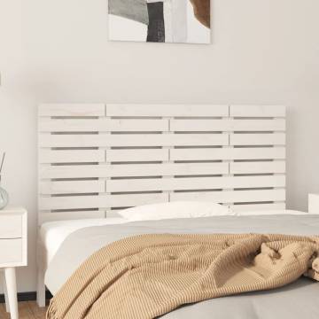 Elegant White Wall Headboard - Solid Pine Wood | HipoMarket