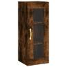 Elegant Highboard in Smoked Oak - 34.5x34x180 cm | HipoMarket