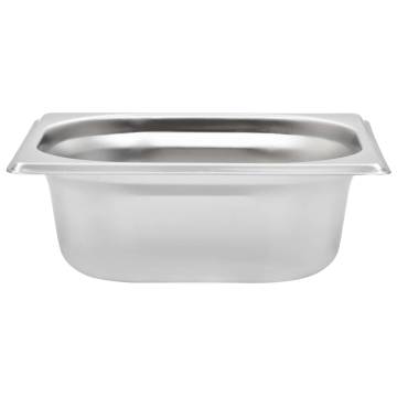 12 pcs GN 1/6 Gastronorm Containers - Stainless Steel