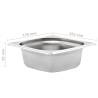 12 pcs GN 1/6 Gastronorm Containers - Stainless Steel