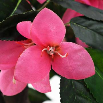 Artificial Rhododendron Plant with Pot - 155 cm Green & Pink