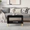 Black Coffee Table 60x50x40 cm - Modern Engineered Wood