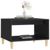 Black Coffee Table 60x50x40 cm - Modern Engineered Wood