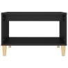 Black Coffee Table 60x50x40 cm - Modern Engineered Wood