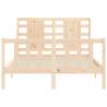 Solid Wood Bed Frame with Headboard - Small Double