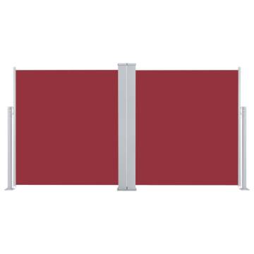 Retractable Side Awning Red 160x600 cm - Perfect for Privacy