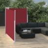 Retractable Side Awning Red 160x600 cm - Perfect for Privacy