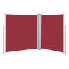 Retractable Side Awning Red 160x600 cm - Perfect for Privacy