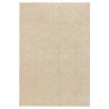 Elegant Beige Short Pile Rug 200x290 cm | Hipomarket