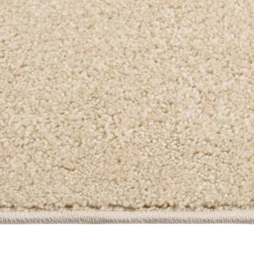 Elegant Beige Short Pile Rug 200x290 cm | Hipomarket