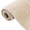 Elegant Beige Short Pile Rug 200x290 cm | Hipomarket