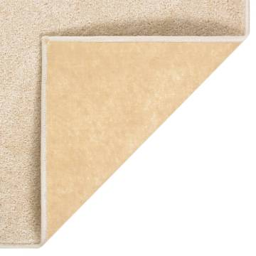 Elegant Beige Short Pile Rug 200x290 cm | Hipomarket