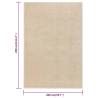 Elegant Beige Short Pile Rug 200x290 cm | Hipomarket