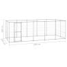 Durable Outdoor Dog Kennel - Galvanised Steel 12.1 m²