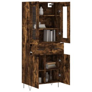 Highboard Smoked Oak - Stylish Storage Solution | HipoMarket