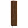 Stylish Highboard Brown Oak | 34.5x34x180 cm | Hipomarket