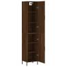 Stylish Highboard Brown Oak | 34.5x34x180 cm | Hipomarket