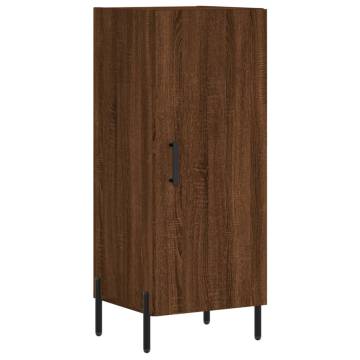 Stylish Highboard Brown Oak | 34.5x34x180 cm | Hipomarket