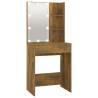 Dressing Table with LED in Smoked Oak - Modern Design