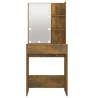 Dressing Table with LED in Smoked Oak - Modern Design