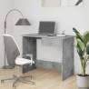 Desk Concrete Grey 100x50x76 cm Engineered Wood Colour concrete grey 