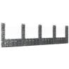 U-shape Gabion Basket with 5 Posts Iron 500x20x150 cm Size 500 x 20 x 150 cm Quantity in Package 1 