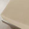 Jersey Fitted Sheet Taupe 90x200 cm Cotton | Hipomarket UK