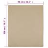 Jersey Fitted Sheet Taupe 90x200 cm Cotton | Hipomarket UK