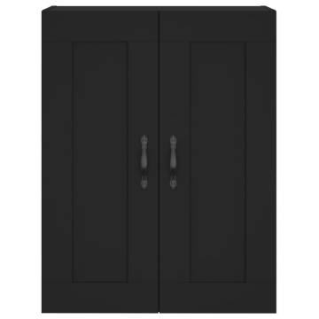 Stylish Highboard Black 69.5x34x180 cm - Hipomarket UK