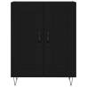 Stylish Highboard Black 69.5x34x180 cm - Hipomarket UK