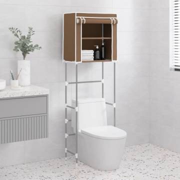 2-Tier Storage Rack Over Toilet - Brown, 56x30x170 cm