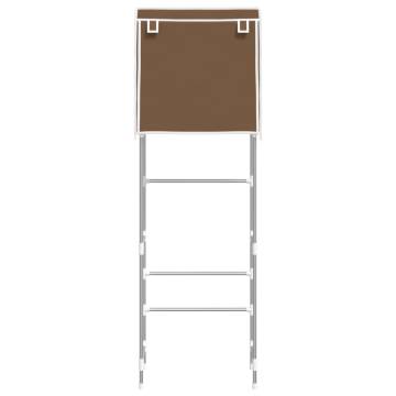 2-Tier Storage Rack Over Toilet - Brown, 56x30x170 cm