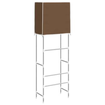 2-Tier Storage Rack Over Toilet - Brown, 56x30x170 cm