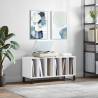 Record Cabinet White 100x38x48 cm Engineered Wood Colour white Quantity in Package 1 