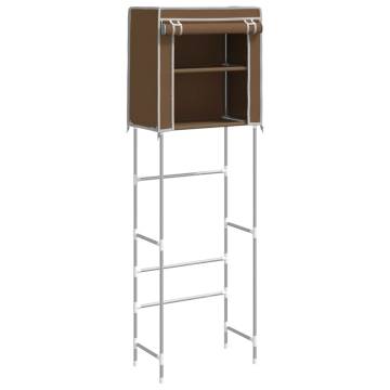 2-Tier Storage Rack Over Toilet - Brown, 56x30x170 cm