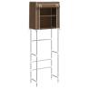 2-Tier Storage Rack Over Toilet - Brown, 56x30x170 cm