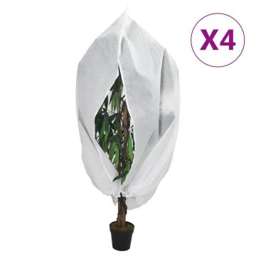 Plant Fleece Covers with Zip - 4 pcs | Winter Protection