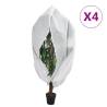 Plant Fleece Covers with Zip 4 pcs 70 g/m² 3.14x2.5 m Colour white Size 3.14 x 2.5 m Quantity in Package 4 