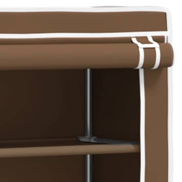 2-Tier Storage Rack Over Toilet - Brown, 56x30x170 cm