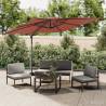 Double Top Cantilever Umbrella Terracotta 300x300 cm Colour terracotta Size 7.5 x 5 cm Quantity in Package 1 