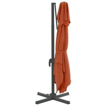 Double Top Cantilever Umbrella Terracotta 300x300 cm - HipoMarket