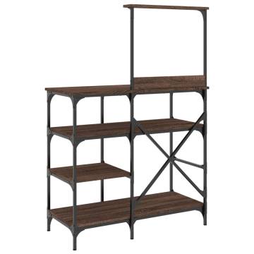 Baker's Rack Brown Oak - Stylish Storage Solution | HipoMarket