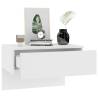 Wall-mounted Bedside Cabinet - High Gloss White | HipoMarket